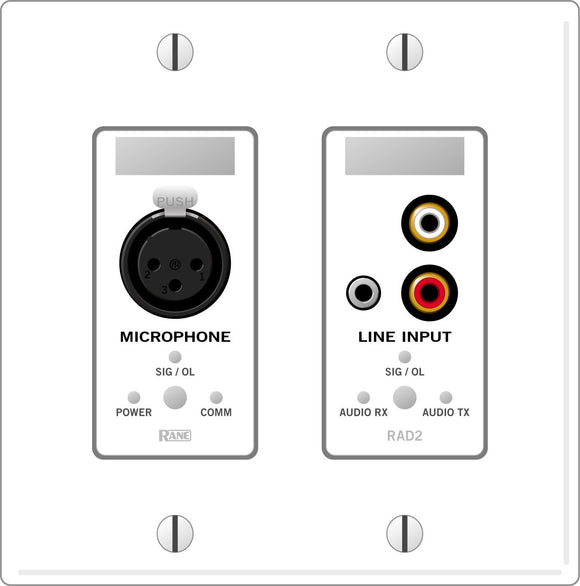 Rane RAD2 1 XLR Mic In + Mono RCA/3.5 MM Line In - White