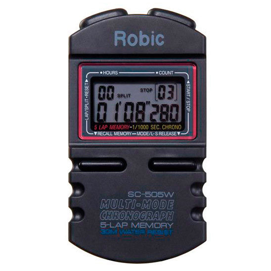 Robic SC-505 Multi Mode Chronograph With NO BEEP - Black