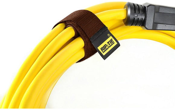 Rip-Tie CableWrap 1x9 BROWN 100 Pack