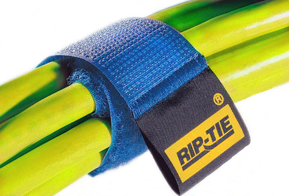 Rip-Tie CableWrap 1x9 Blue 100 Pack