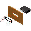 RDL RU-SMA1 Rack-Up Mounting Plate - Mounts any Rack-Up Module in a Cabinet