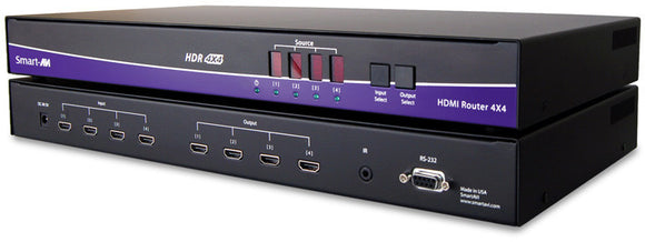 SmartAVI HDR4X4S HDMI 4x4 Router