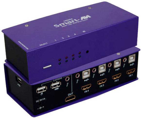 SmartAVI HKM-04S HDMI/USB/Audio 4x1 KVM Switch