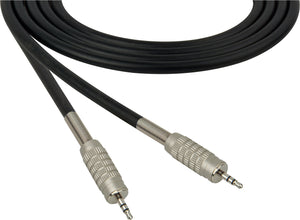 Canare Star-Quad Microphone Cable 3.5mm TRS Stereo Male to Male 25FT (Multiple Colors)