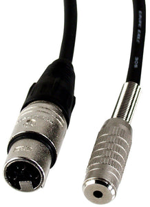 Canare Star-Quad Microphone Cable XLR Female to 3.5mm TS Female 15FT (Multiple Colors)