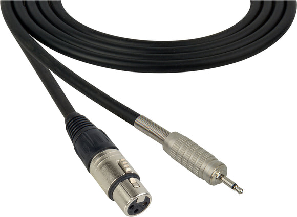 Canare Star-Quad Microphone Cable XLR Female to 3.5mm TS Male 3FT (Multiple Colors)