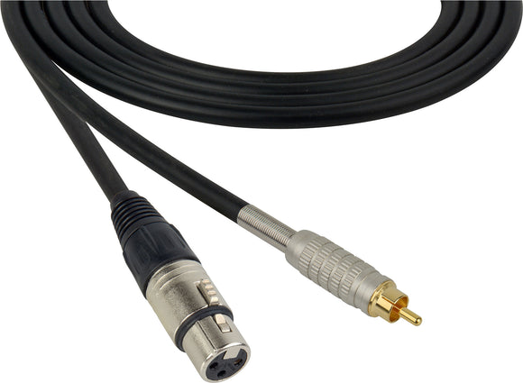 Canare Star-Quad Microphone Cable XLR Female to RCA Male 1.5FT (Multiple Colors)