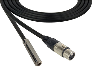 Canare Star-Quad Microphone Cable XLR Female to 1/4" TRS Female 50FT (Multiple Colors)