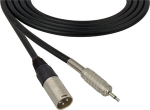 Canare Star-Quad Microphone Cable XLR Male to 3.5mm TS Male 10FT (Multiple Colors)