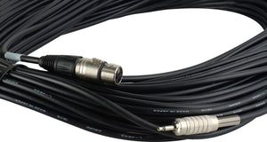 Audio Cable XLR Male to Mini Male 150FT Black