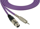 Canare Star-Quad Cable 3-Pin XLR Female 3.5mm TRS Male 25 Foot