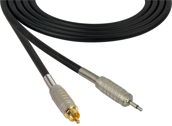 Canare Star-Quad Microphone Cable 3.5mm TS Male to RCA Male 50FT (Multiple Colors)