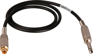 Canare Star-Quad Microphone Cable 1/4" TS Male to RCA Female 1.5FT (Multiple Colors)