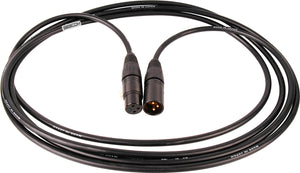 Canare Star-Quad Microphone Cable Black and Gold XLR 3FT (Multiple Colors)