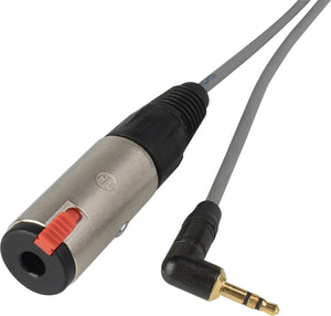 Sound Devices Headphone Adapter Cable - 3.5mm RA Male to 1/4-inch Female -1 Foot