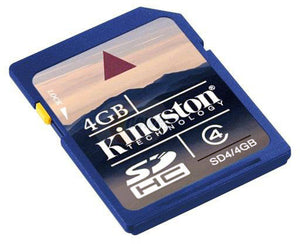 Kingston SD4/4GB 4GB SD Card Secure Digital High-Capacity (SDHC) Flash Card