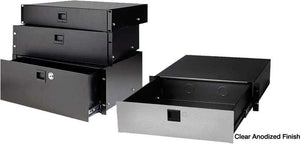 Raxxess SDR-4ACL Clear Anodized Elite Drawer 4RU