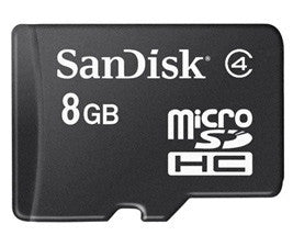 SanDisk 8GB microSD High Capacity (microSDHC) Card - (Class 4)