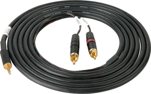 Sescom SES-IPOD-RCA10 3.5mm Mini Stereo Plug to Dual RCA Male Plugs 10 Feet