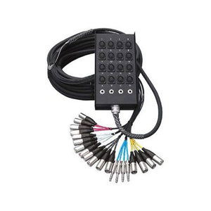 RapcoHorizon 12-Channel 8x4 Signal Series Fan to Box Snake with 1/4in Returns 100FT