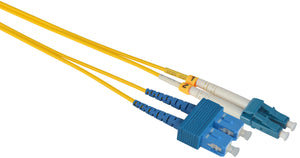 5-Meter 9u/125u Fiber Optic Patch Cable Singlemode Duplex LC to SC - Yellow