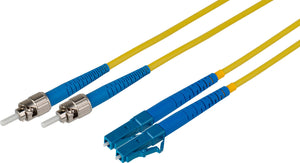 10-Meter 9u/125u Fiber Optic Patch Cable SingLEMOde Duplex ST to LC - Yellow