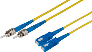 Camplex 30-Meter 9u/125u Fiber Optic Patch Cable Singlemode Duplex ST to SC - Yellow