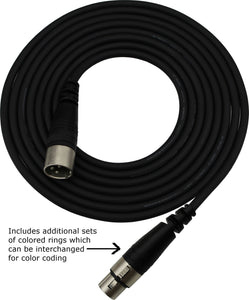 ProCo Sound StageMASTER 24 AWG XLRF to XLRM Microphone Cable 10FT