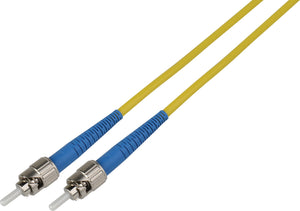 4-Meter 9u/125u Fiber Optic Patch Cable Singlemode Simplex ST to ST - Yellow