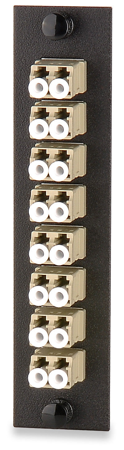 Signamax UFE-B-08LC 16-Fiber (8-Duplex) LC Multimode Adapter Plate - Beige