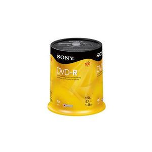 Sony 100DMR47RS4 16x 4.7GB DVD-R Media - 100 Pack