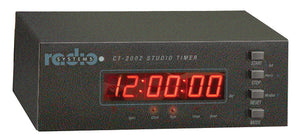 Radio Systems CT-2002 Thin Console Mount LED Studio Clock & Timer (No Remote)