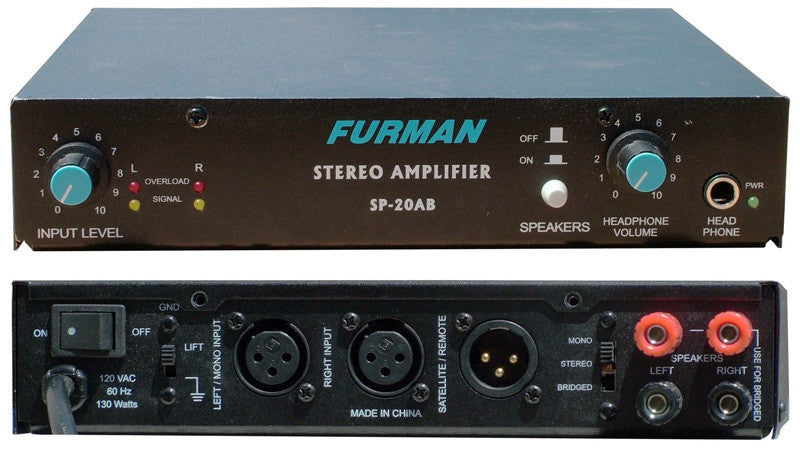 Buy Furman SP-20AB Half Rack Power Amplifier SP-20AB