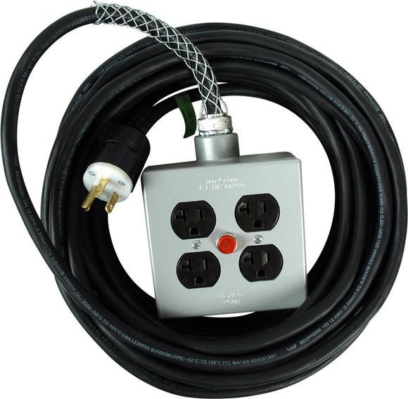 Stage Systems 20 Amp Power Cable with light 100FT