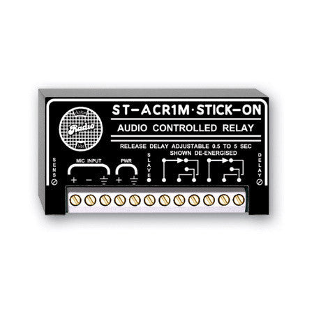 RDL ST-ACR1M Microphone Level Audio Controlled Relay 0.5 to 5 seconds Delay