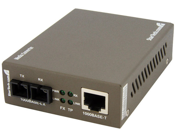 StarTech MCMGBSC15 Ethernet to SC Single Mode Fiber Media Converter