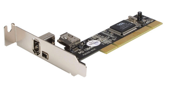 StarTech PCI1394_2LP 3 Port PCI Low Profile 1394a FireWire Adapter Card