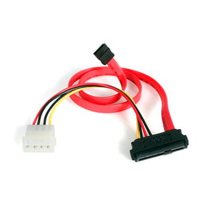 StarTech SAS729PW18 18-Inch SAS 29-Pin to SATA Cable with LP4 Power