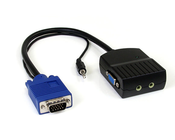 StarTech ST122LEA 2-Port VGA Video Splitter with Audio - USB Powered