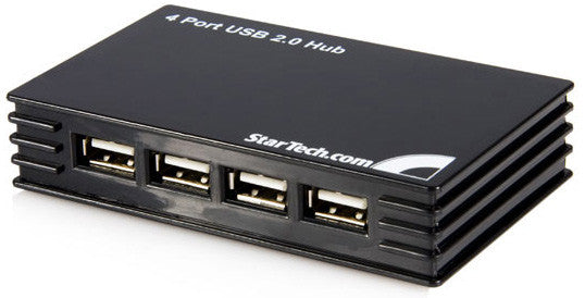 StarTech ST4202USB 4 Port Compact USB 2.0 Hub -Black