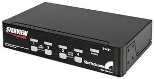 StarTech SV431 4 Port StarView KVM Switch PS/2 plus Serial