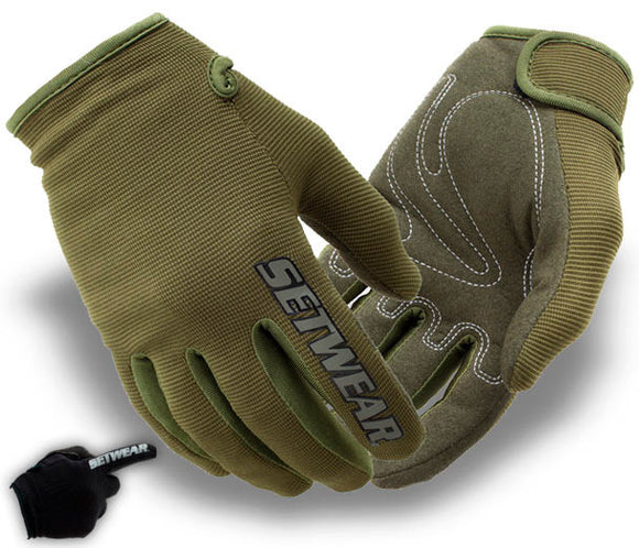 SetWear STH-06-007 Green Stealth Glove - Size XS