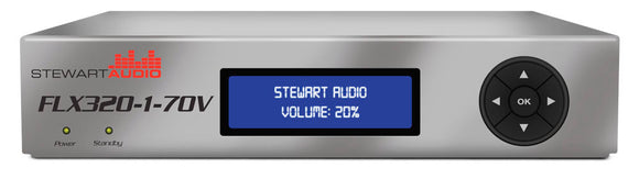 Stewart FLX320-1-70V Mono DSP-Enabled Amplifier - 1 x 320W @ 70/100V