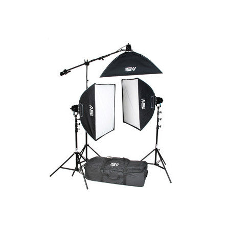 Smith-Victor K71 3-Light 2600-Watt Professional Studio Soft Box Kit