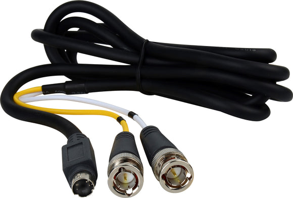 Premium SVHS 4-Pin to 2 BNC Breakout Cable 25FT