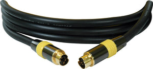 TecNec SVHS 4-Pin Male to 4-Pin Male Flexible Cable with Gold Connectors 15FT