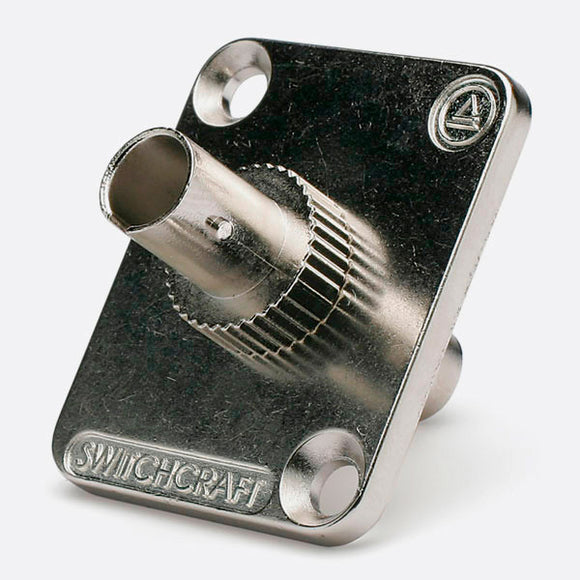 Switchcraft EHST2 Singlemode ST Fiber Optic Chassis Mount Feed-Thru - Nickel