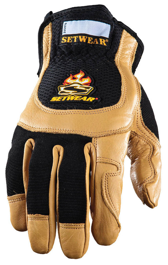 SetWear SWP-09-009 Pro Leather Glove Tan - Size M