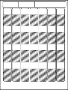 HellermannTyton 1.0x0.75x2.25in Ink Jet Self-Lam Labels 1000 Pack