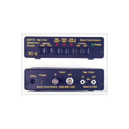 Burst TC-3YC SMPTE Time Code Reader/Generator with YC